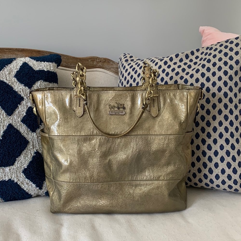 Coach Madison Patent Leather Tote